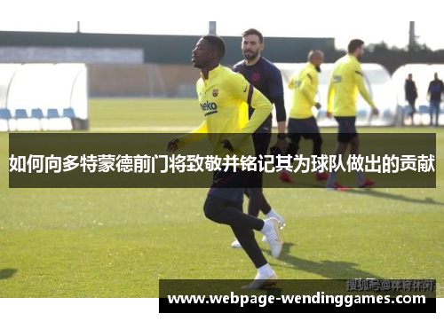 如何向多特蒙德前门将致敬并铭记其为球队做出的贡献