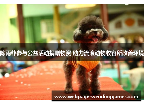 陈雨菲参与公益活动捐赠物资 助力流浪动物收容所改善环境