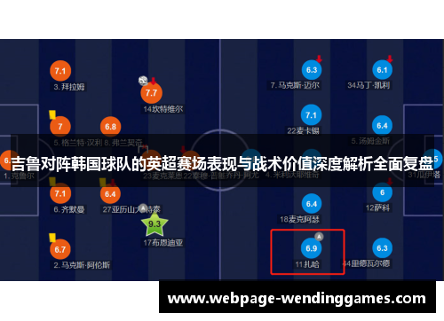 吉鲁对阵韩国球队的英超赛场表现与战术价值深度解析全面复盘